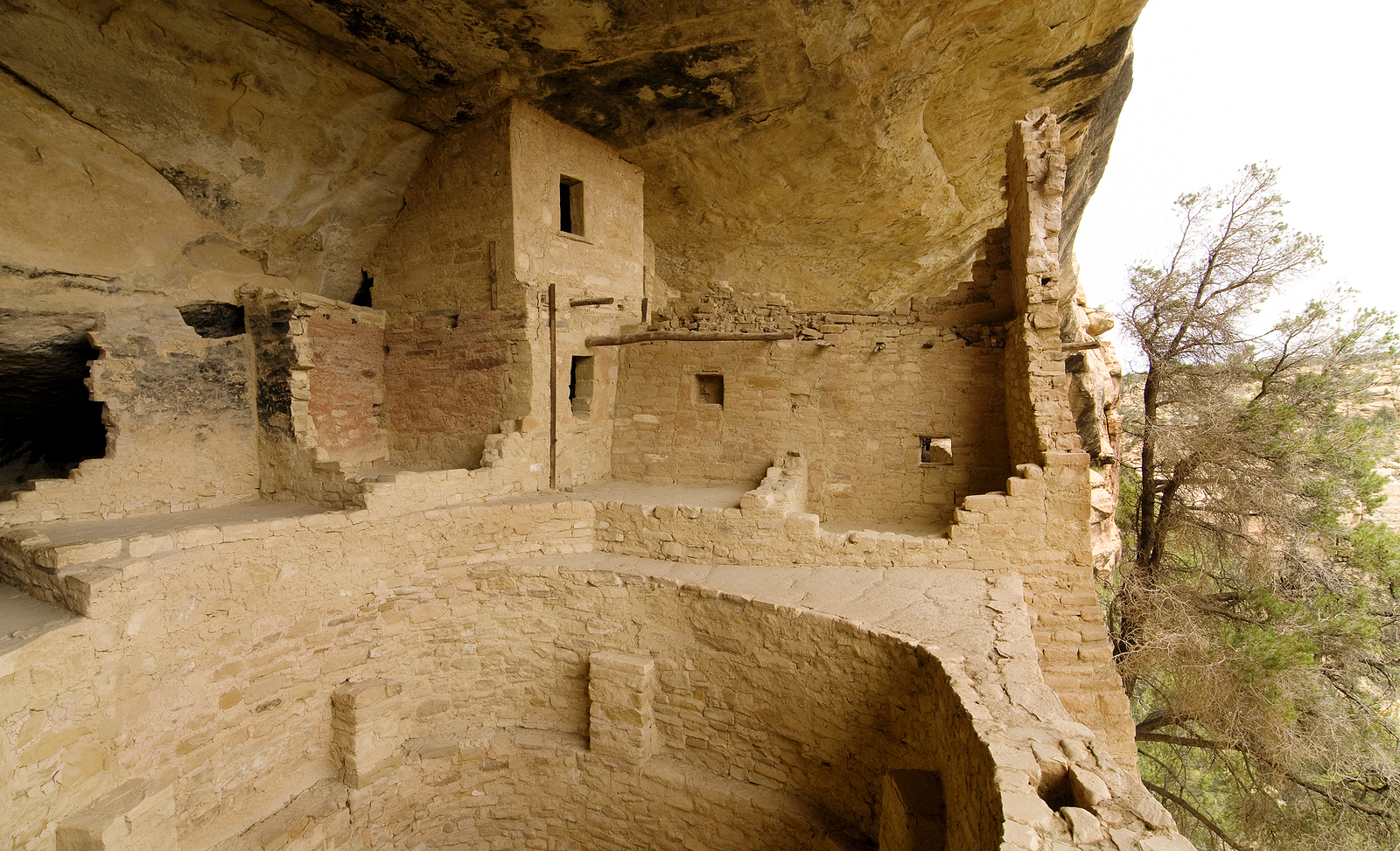 View of Balcony House in Mesa Verde, Colorado