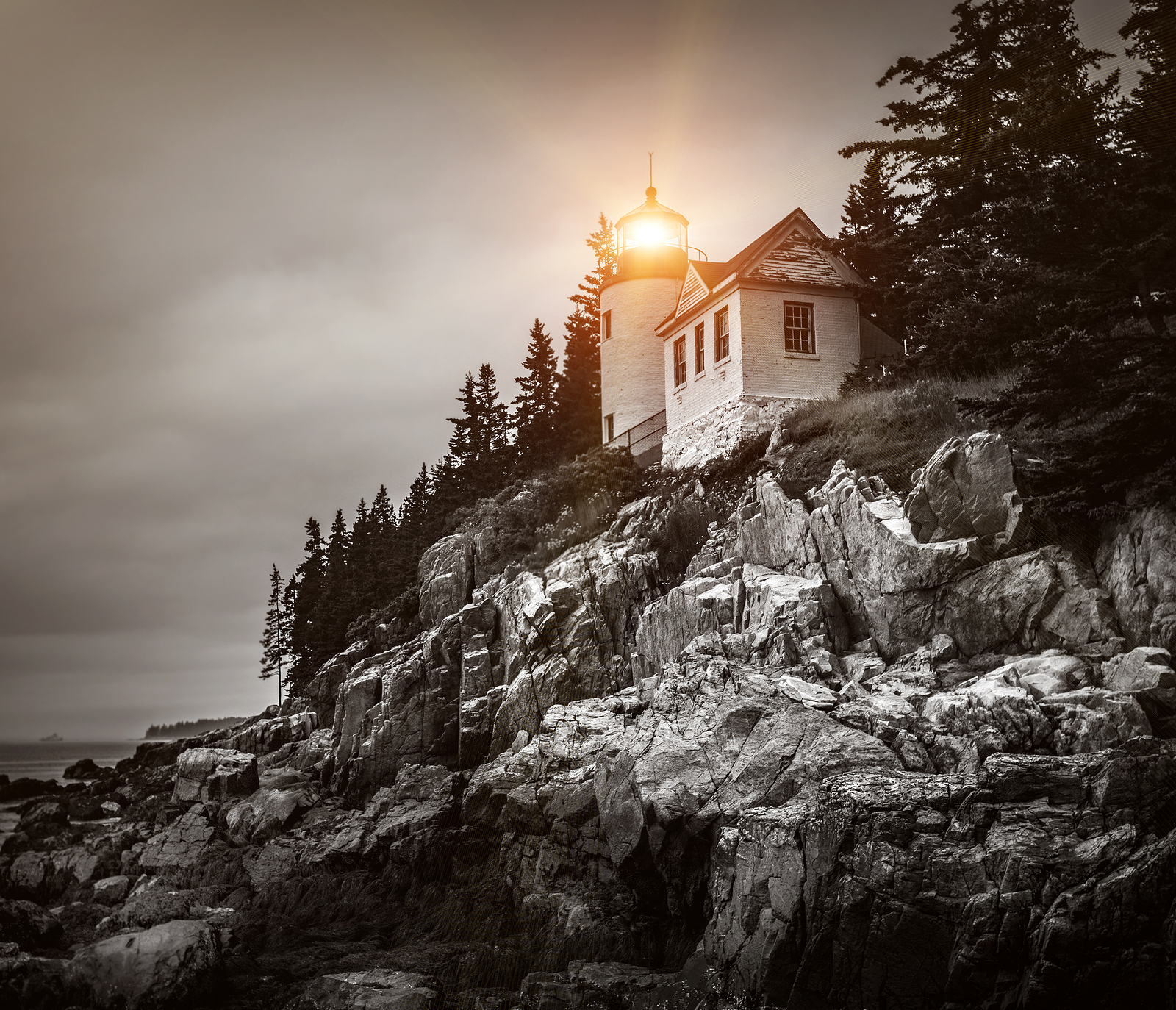 Bass Harbor Head Lighthouse in Maine