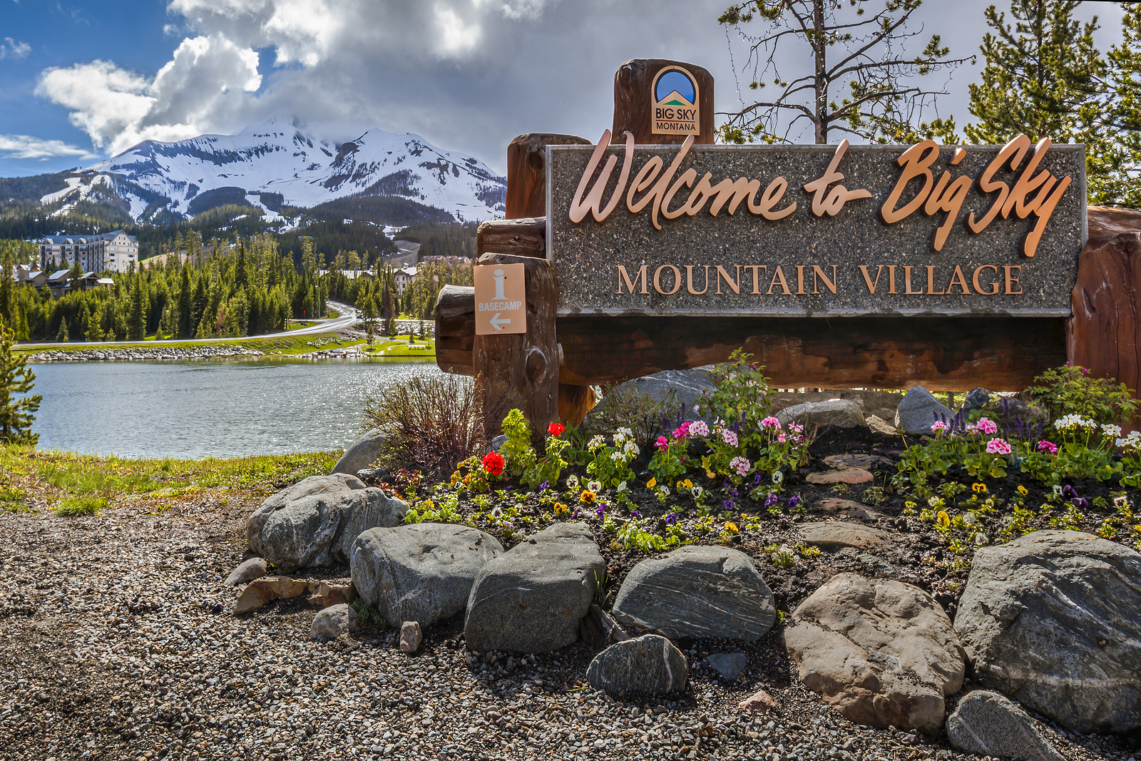 Big Sky Montana, United States- June 21, 2011: Welcome To Big Sk