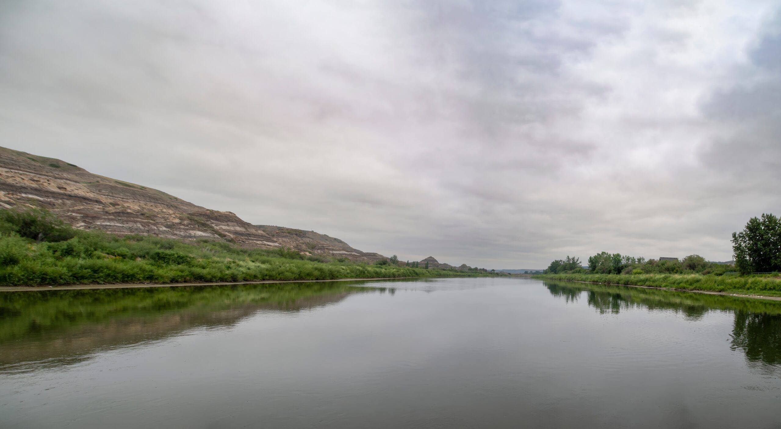A,Stark,View,Of,The,Red,Deer,River,In,Alberta,
