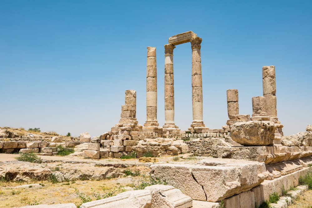 Mountain,Castle,In,Amman,,Jordan