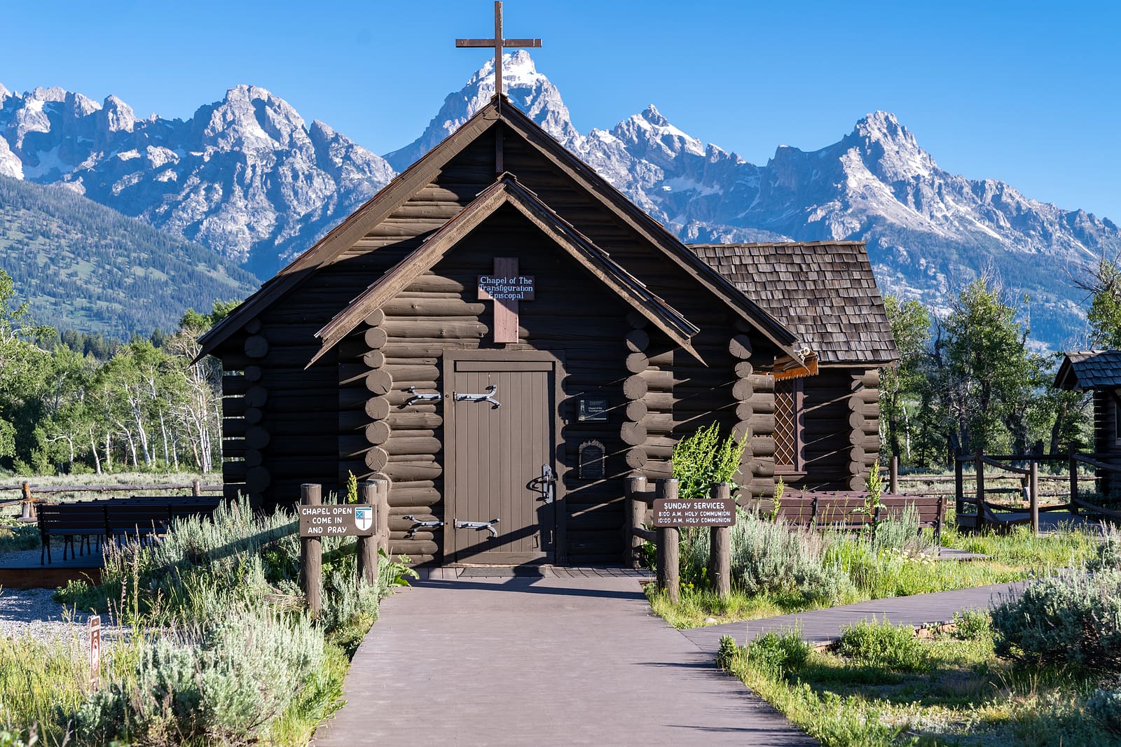 Chapel of the Transfiguration Episcopal in Grand Teton National Park, Wyoming