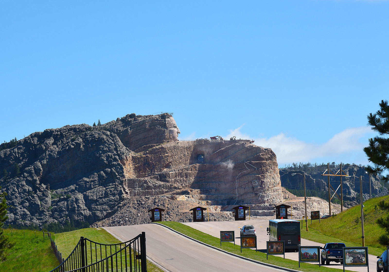 CRAZY HORSE, SOUTH DAKOTA - JUNE 23, 2017:  Crazy Horse Memorial