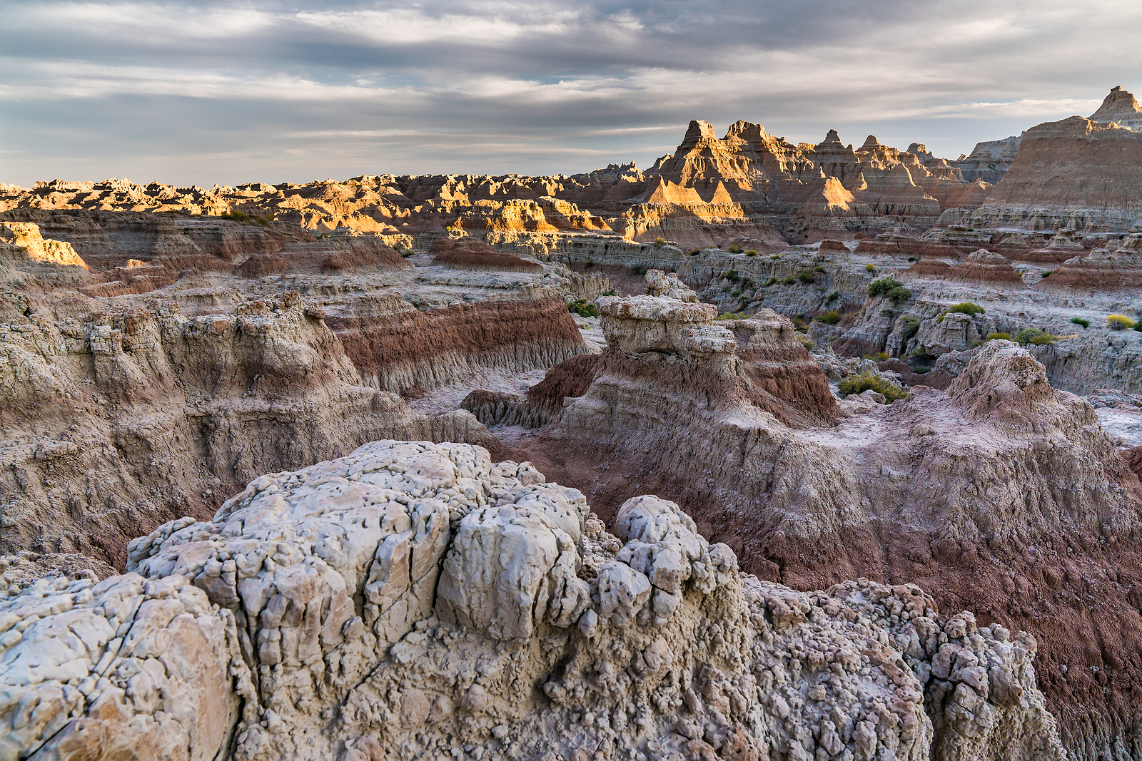 Sunset along the Door Trail at Badlands National Park South Dakota