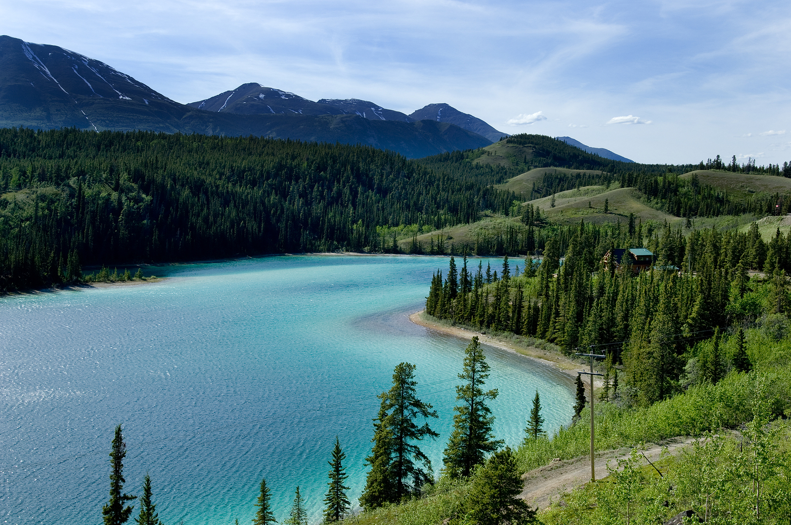 Dream house at Emerald lake Yukon Canada