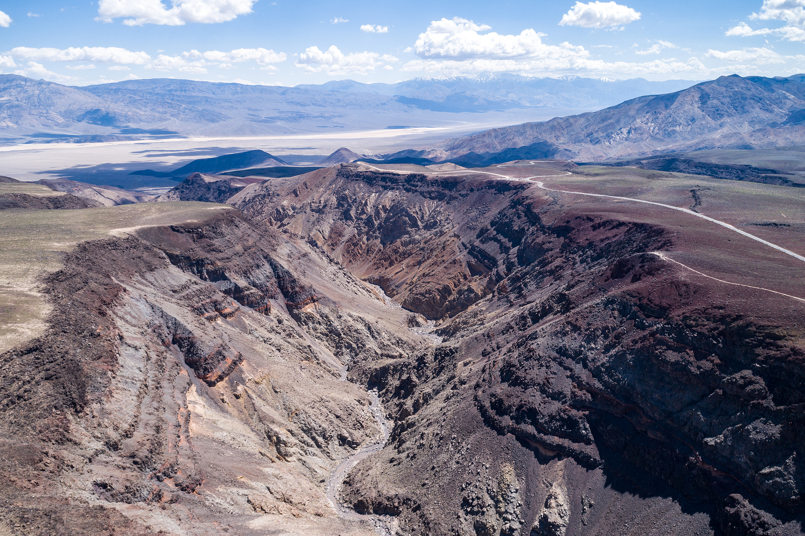 Father Crowley Overlook In Death Valley, California. Usa