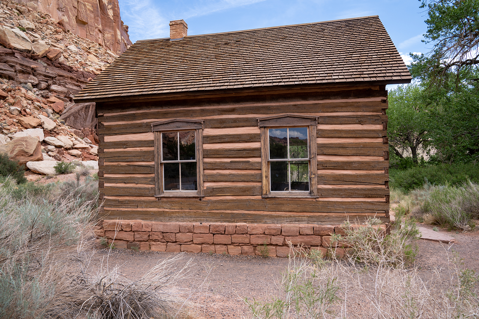 Historic Schoolhouse In Fruita, Utah Inside Of Capitol Reef Nati