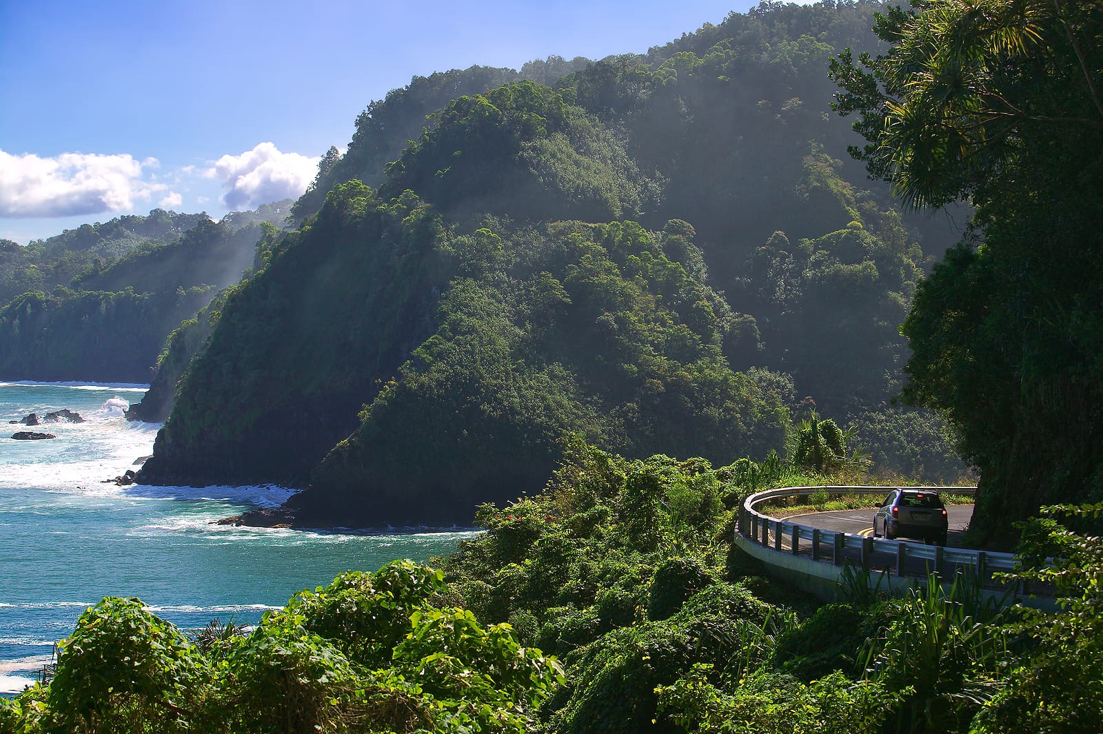 Road To Hana - Maui Hawaii. This winding road travels through one of the truly last undeveloped tropical areas of the island.