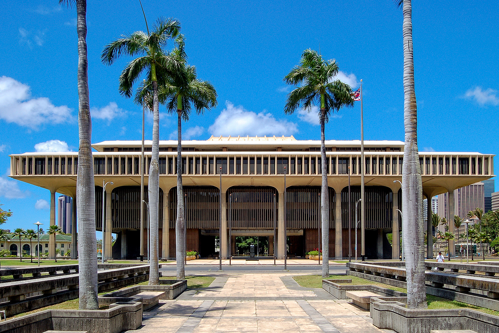 The Hawaii State Capitol Is The Official Statehouse Or Capitol B