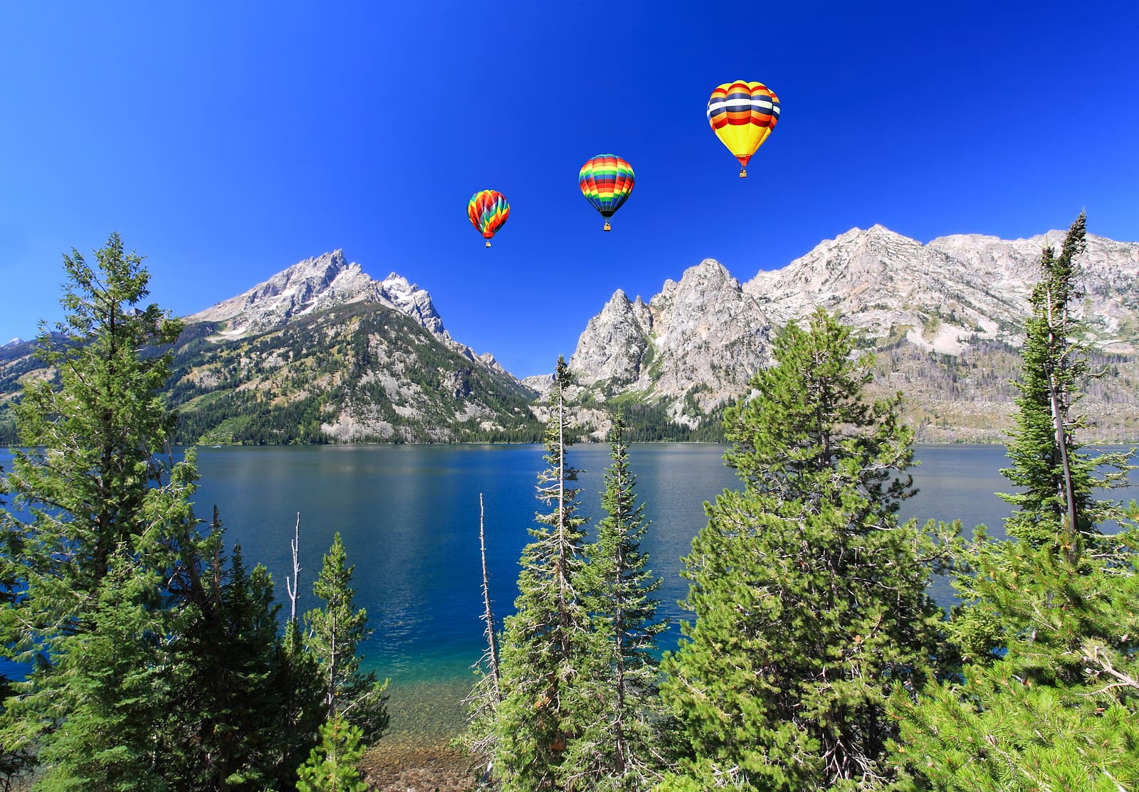 The Jenny Lake in Grand Teton National Park
