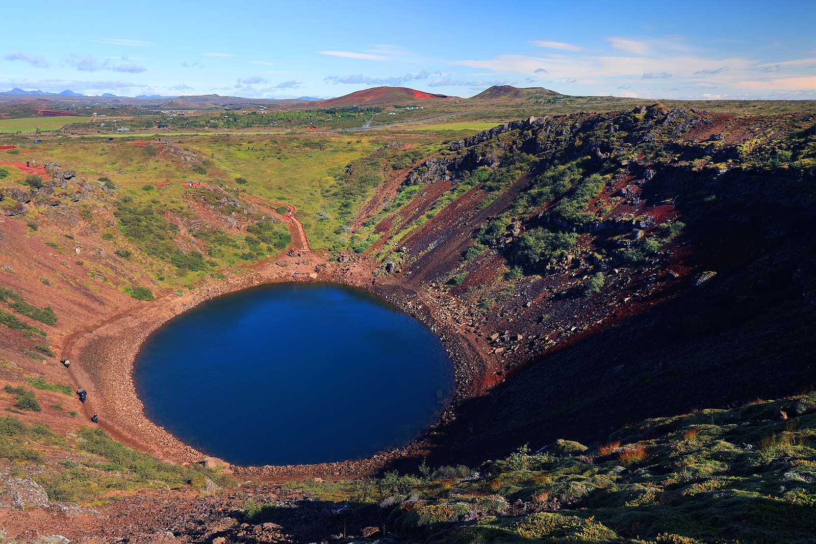 Kerid Volcanic Crater in Iceland, Europe