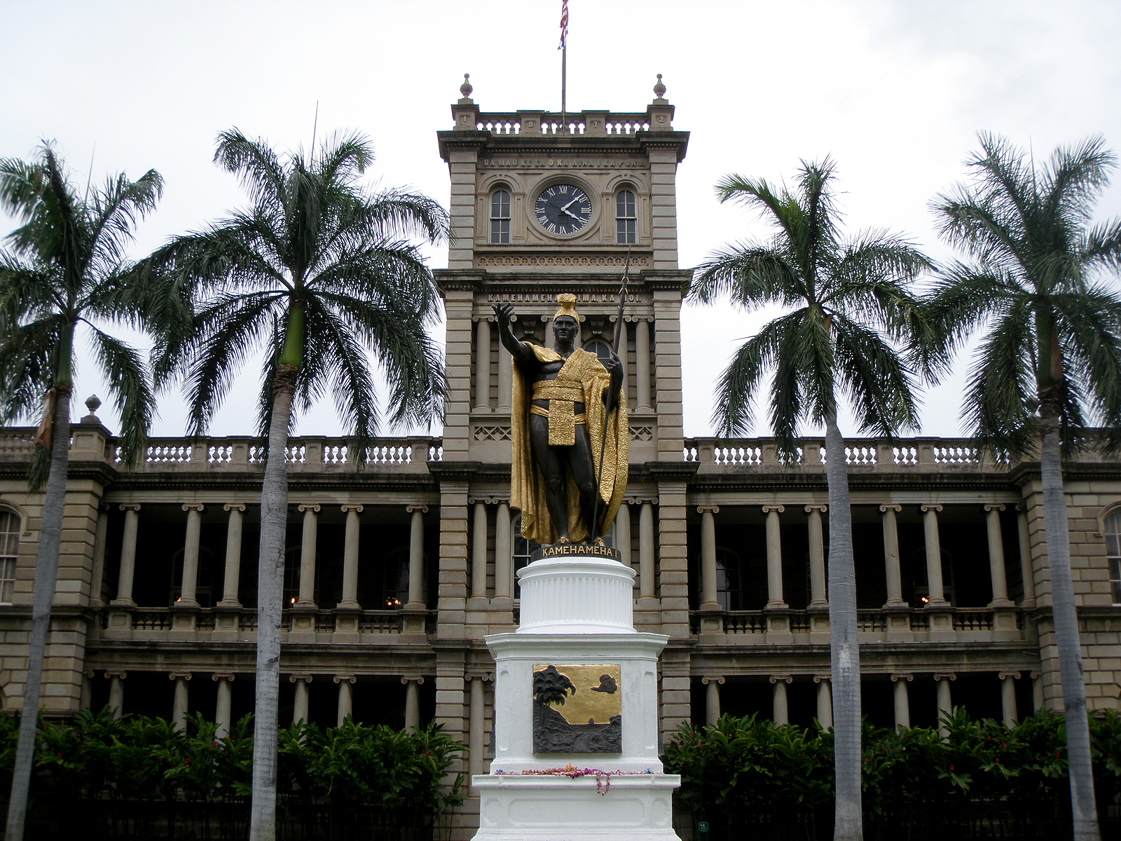 Statue Of King Kamehameha In Downtown Honolulu, Hawaii. Statue
