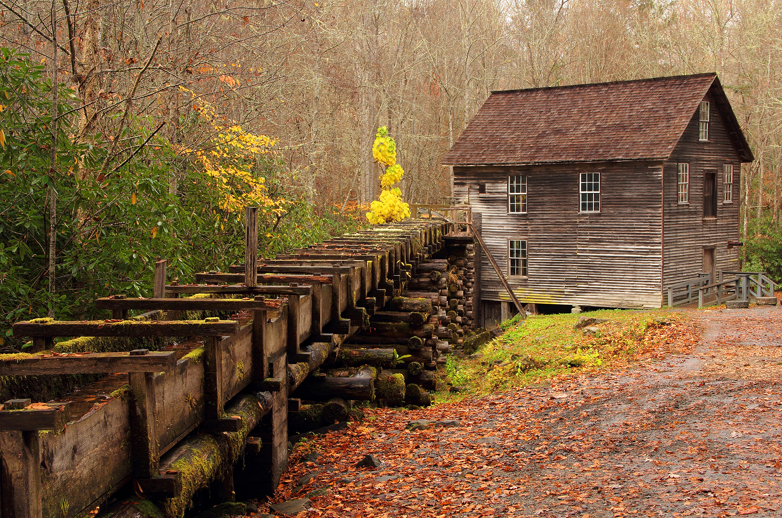 Historic Mingus Mill in Great Smokey Mountains National Park