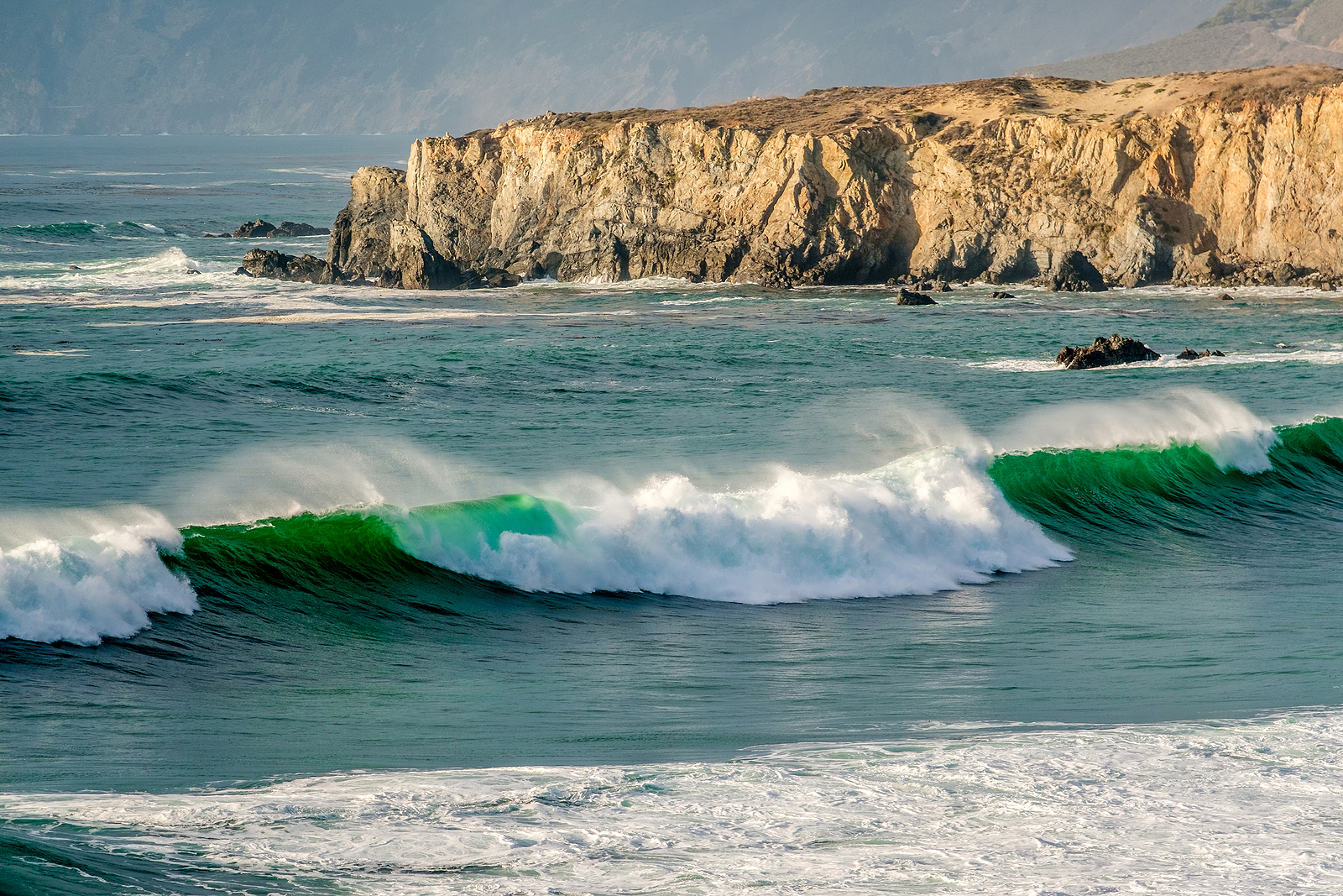USA Pacific coast landscape, Sand Dollar Beach, Big Sur, Califor