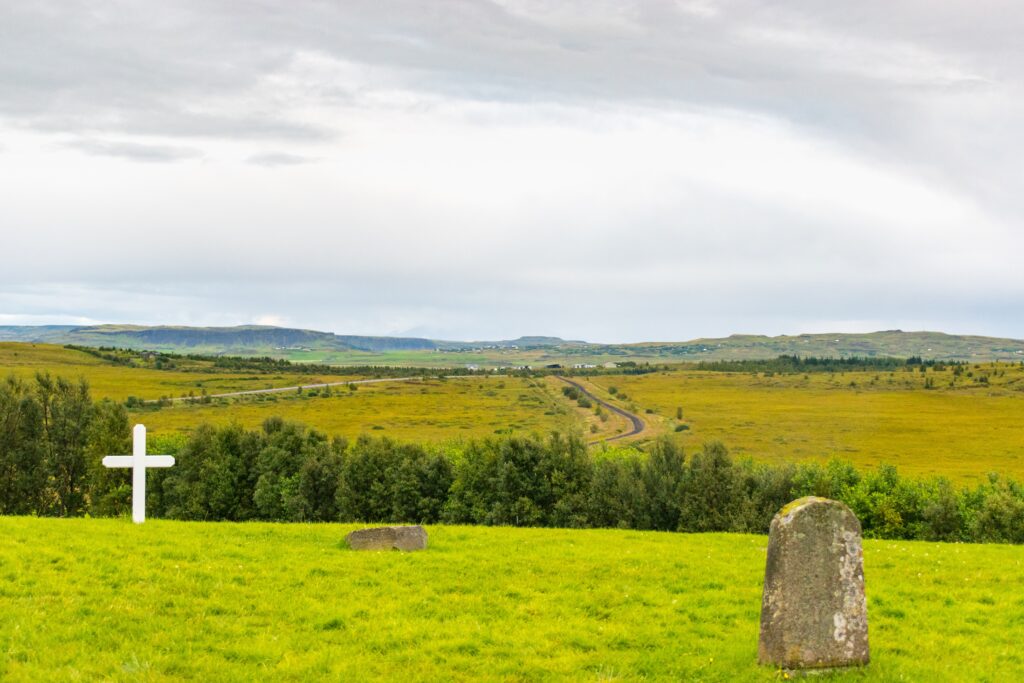 Graves,At,Skálholt,In,Southern,Iceland.